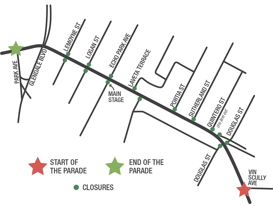 Echo Park Parade Route