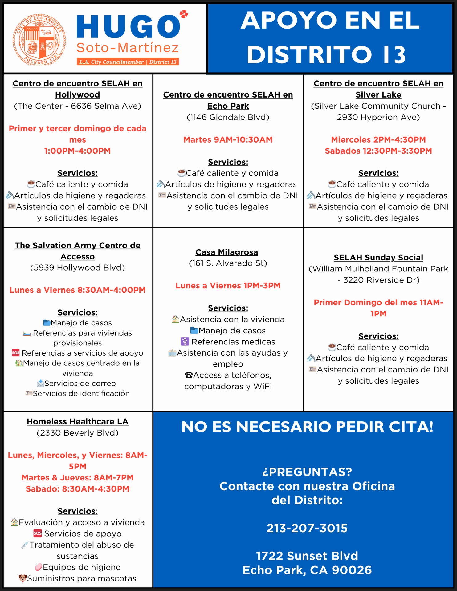 Unhoused Adult Resources Sheet In Spanish