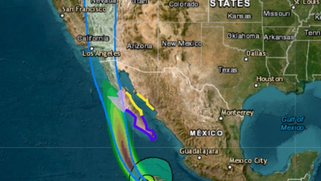 Hurricane Hilary Path